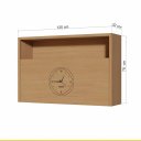 Ver imagem 3 de Armario Aereo Nesher Condessa 1pt Basc C/ Relogio 120cm (carvalho)