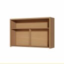 Ver imagem 2 de Armario Aereo Nesher Condessa 1pt Basc C/ Relogio 120cm (carvalho)