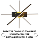 Ver imagem 5 de Luminária 30cm Barra Linear Led 3 Cores Giratória 330 Graus Silicone Minimalista Gimpo Kjbd-150:pret