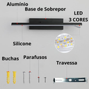 Ver mais imagens de Luminária 30cm Barra Linear Led 3 Cores Giratória 330 Graus Silicone Minimalista Gimpo Kjbd-150:pret