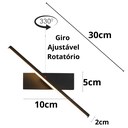 Ver imagem 7 de Luminária 30cm Barra Linear Led 3 Cores Giratória 330 Graus Silicone Minimalista Gimpo Kjbd-150:pret