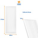 Ver imagem 4 de Folha de Porta Madeira Ripada Tauari 210x60cm Faroni Mapaf