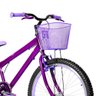 Bicicleta Aro 24 Aero + Kit Proteção Cor Violeta e Lilás - 3