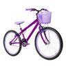 Bicicleta Aro 24 Aero + Kit Proteção Cor Violeta e Lilás - 5