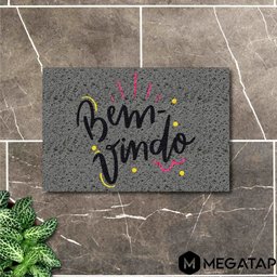 Tapete Capacho Bem Vindo 60x40 Decorativo Casa Entrada Apto - 1