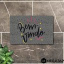 Ver imagem 1 de Tapete Capacho Bem Vindo 60x40 Decorativo Casa Entrada Apto