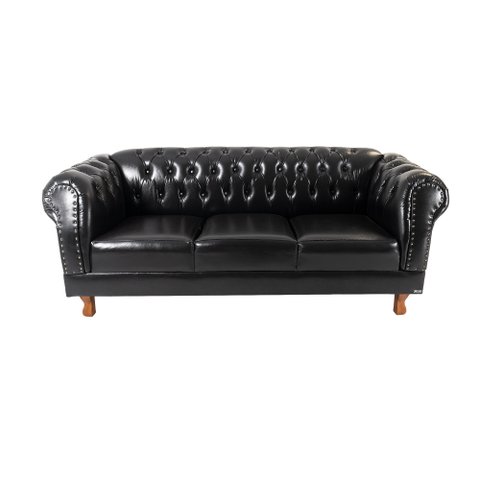 Sofá Chesterfield Capitone Duque corano PRETO