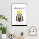 Ver imagem 1 de Quadro Nossa Senhora Aparecida Baby 45x34cm - com vidro:Madeira preta
