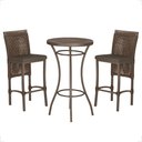 Ver imagem 1 de Mesa Bistrô e 2 Banquetas Roma Marrom Corda Náutica Estofado 9 Trama Original