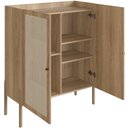 Ver imagem 5 de Armário Bar para Sala 2 Portas 93cm Pés Madeira Moss A03 Hanover Roble - Lyam Decor
