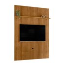 Ver imagem 1 de Painel Ripado Piso-teto 1,79cm X 244,5cm para Tv até 65 Polegadas New Interlagos Madetec:cumaru