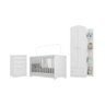 Quarto Infantil Completo com Berço 3 em 1 para Colchão 130x60cm Multimóveis Mp4353 Branco/ - 2