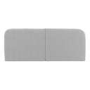 Ver imagem 6 de Cabeceira Painel Orgânico Cama Box Casal Padrão Aira 140cm Dobrável Bouclé Cinza Claro - Desk Design