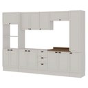 Ver imagem 2 de Cozinha Completa Modulada 6 Peças Provençal/Americano Branco/Ébano