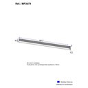 Ver imagem 3 de Kit 3 Puxadores 59,2cm para Balcão Cozinha 120cm Veneza Multimóveis Mp3079 Preto