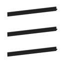 Ver imagem 1 de Kit 3 Puxadores 59,2cm para Balcão Cozinha 120cm Veneza Multimóveis Mp3079 Preto