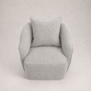 Ver imagem 3 de Poltrona Decorativa Orbe Bouclê Moscow Design Orgânico Moderno