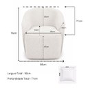 Ver imagem 7 de Poltrona Decorativa Orbe Bouclê Moscow Design Orgânico Moderno