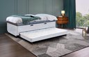 Ver imagem 1 de Cama 3 em 1 Solteirão Serenelife - Suede Cinza Claro