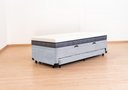 Ver imagem 4 de Cama 3 em 1 Solteirão Serenelife - Suede Cinza Claro
