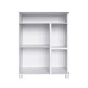 Ver imagem 5 de Armário Balcão de Cozinha Multiuso 60cm 1 Porta 3 Prateleiras M09T Branco/Preto - Decibal Móveis