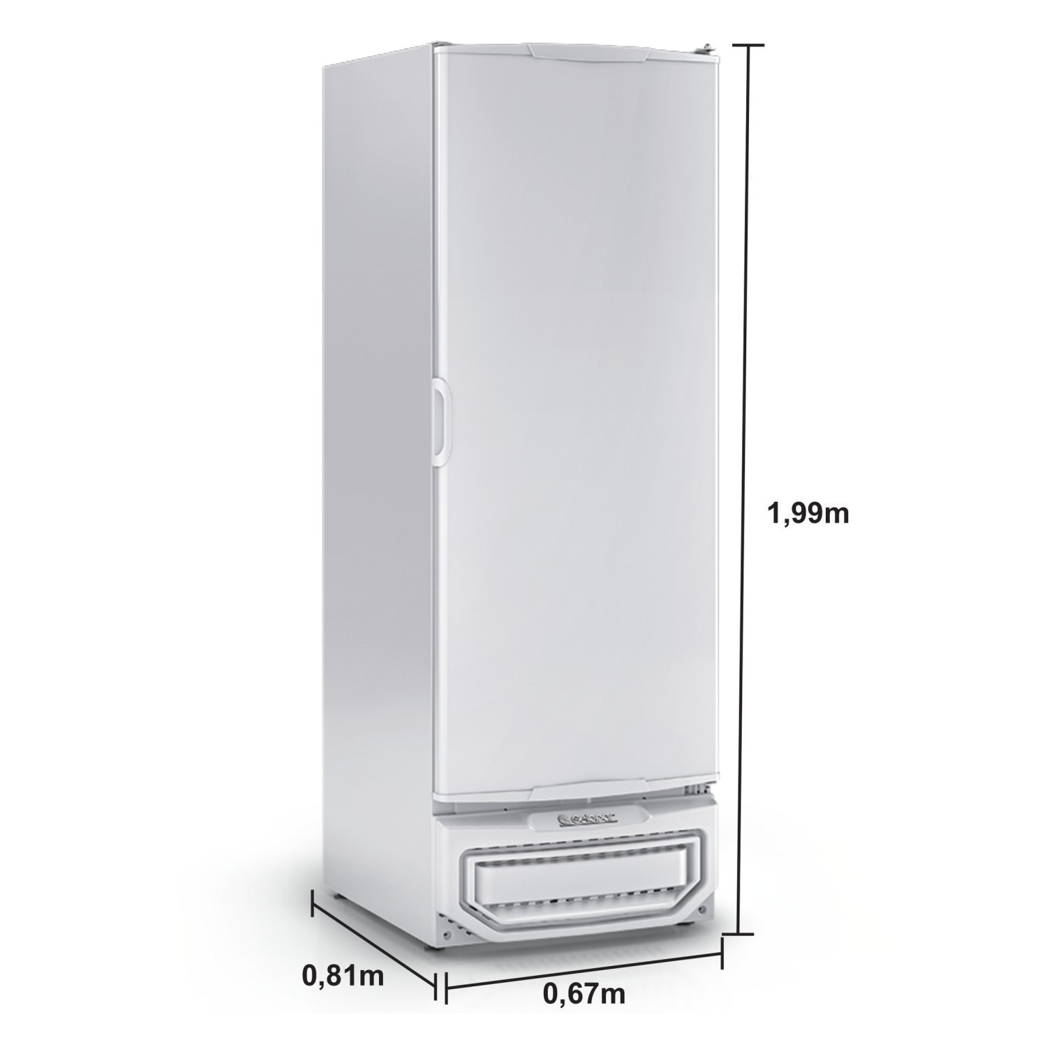 Freezer/Refrigerador Vertical Tripla Ação 577 litros Porta Cega GPC-57 TE BR Gelopar 127V - 4