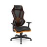Cadeira Plaxmetal Gamer Vizon Dz Encosto Tela Mecanismo Relax System Detalhes Laranja - 1