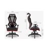 Cadeira Plaxmetal Gamer Vizon Dz Encosto Tela Mecanismo Relax System Detalhes Laranja - 4