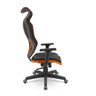 Cadeira Plaxmetal Gamer Vizon Dz Encosto Tela Mecanismo Relax System Detalhes Laranja - 2