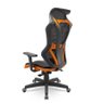 Cadeira Plaxmetal Gamer Vizon Dz Encosto Tela Mecanismo Relax System Detalhes Laranja - 3