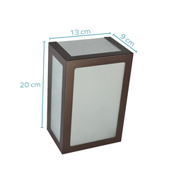 Arandela De Aluminio E27 Bivolt Marrom Rioprelustres 6213 Arandela 6213 - 2