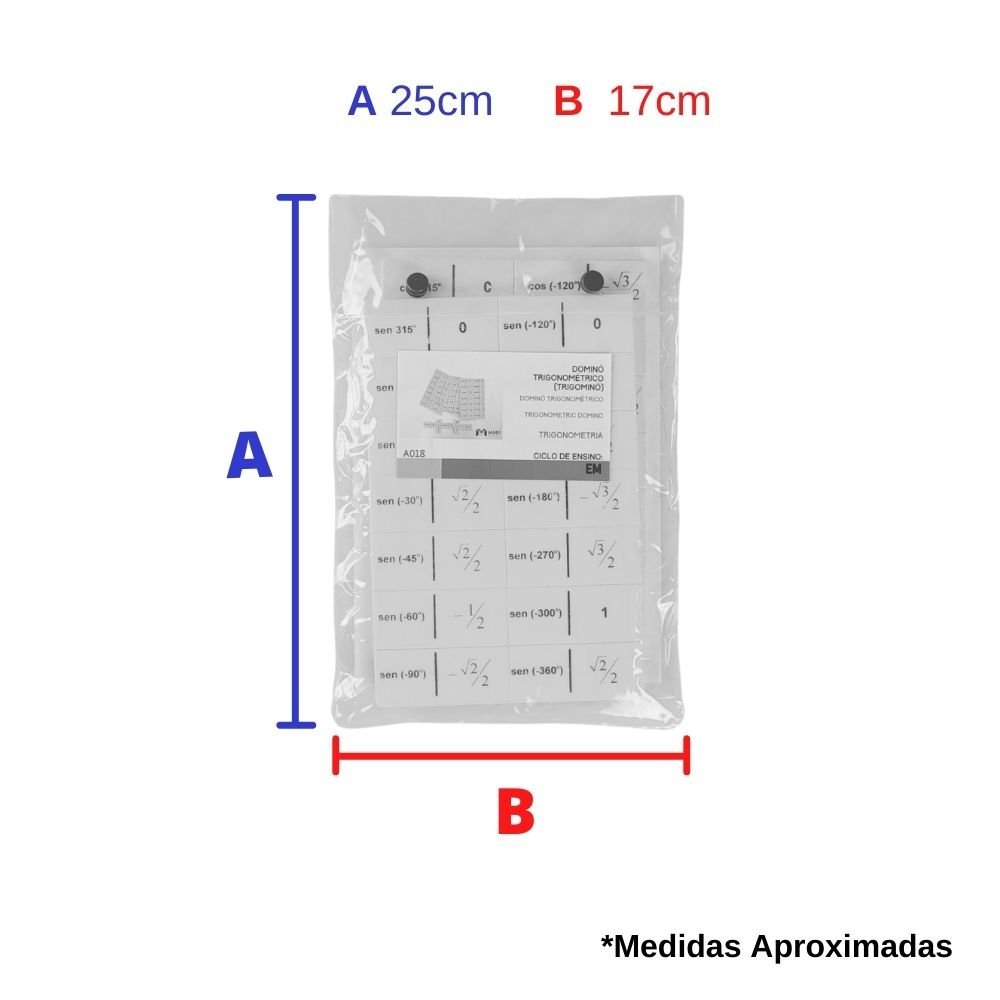 Dominó Trigonométrico Em EVA Material Pedagógico Didático - 5