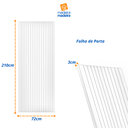 Ver imagem 4 de Folha de Porta Madeira Ripada Tauari 210x72cm Faroni Mapaf 