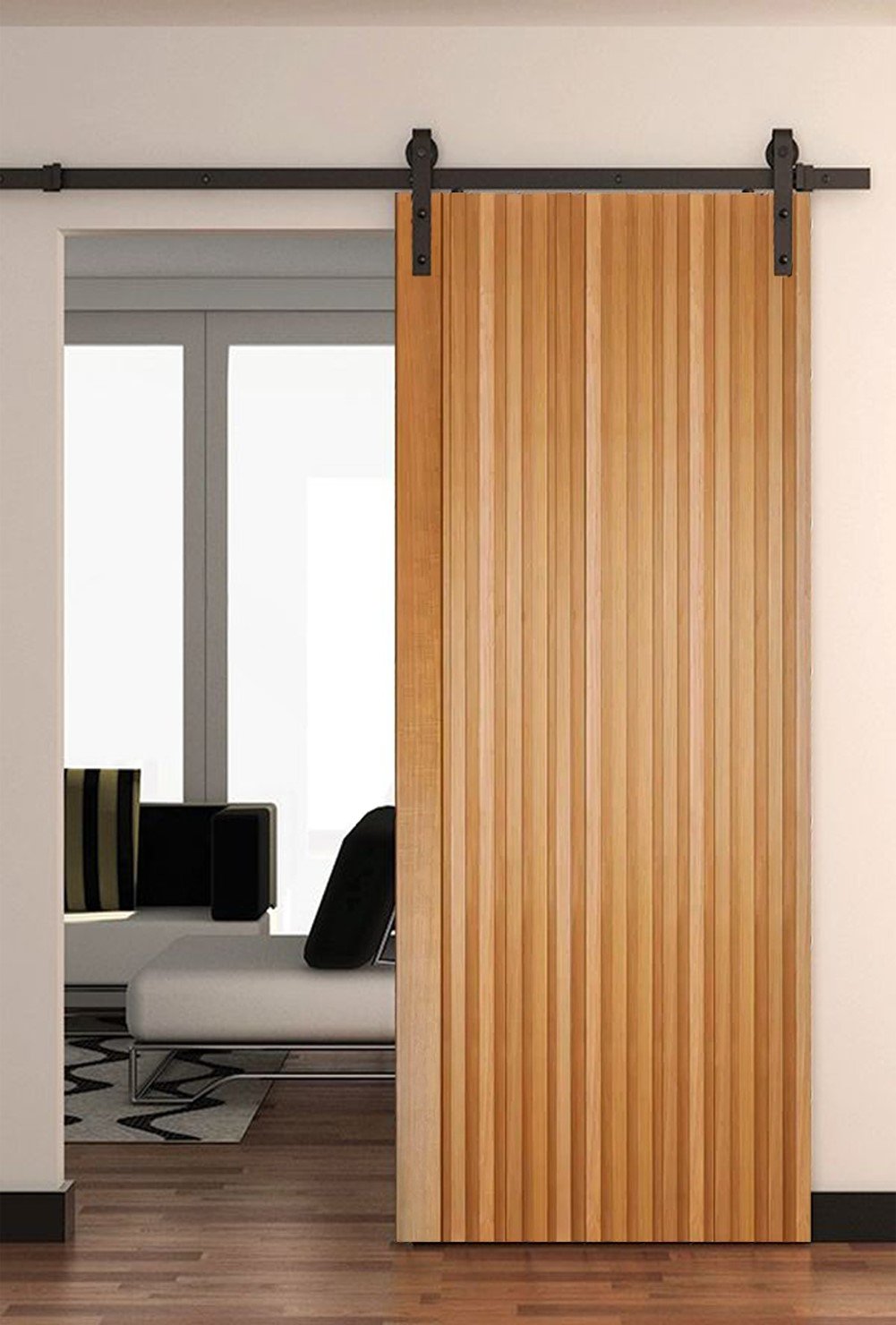 Folha de Porta Madeira Ripada Tauari 210x72cm Faroni Mapaf | MadeiraMadeira