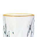 Ver imagem 3 de Conjunto de Copos de Vidro Diamond Fio de Ouro 270ml 6 peças - Lyor