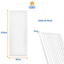 Ver imagem 4 de Folha de Porta Madeira Ripada Tauari 210x82cm Faroni Mapaf 
