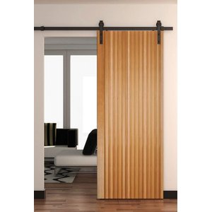 Folha de Porta Madeira Ripada Tauari 210x82cm Faroni Mapaf 