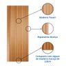 Folha de Porta Madeira Ripada Tauari 210x90cm Faroni Mapaf  - 3