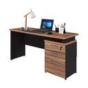 Ver imagem 2 de Escrivaninha Mesa Escritório 150cm 3 Gavetas Flex Multimóveis CR25316