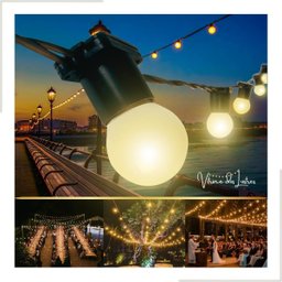 Varal de Luzes Led 10m Externo com Lâmpadas Gambiarra Cordão - 1