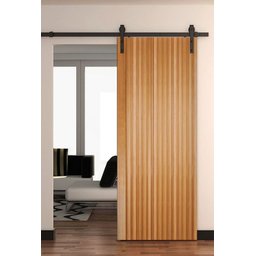 Folha de Porta Madeira Ripada Tauari 210x100cm Faroni Mapaf  - 2