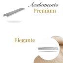 Ver imagem 2 de Kit 20 Puxador Port Gaveta Móveis Cozinh Drop Alumínio 200mm - Prata