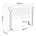 Ver imagem 4 de Cabeceira Cama Box Casal 160cm Provença P02 Facto Pérola - Mpozenato