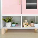 Ver imagem 5 de Módulo Crescer Cozinha Infantil com Geladeira - Rosa Bebê