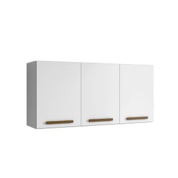 Armário Aéreo Ônix 3 Portas Arte Móveis Branco - 1