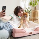 Ver imagem 7 de Bedsure Cama Ortopédica para Cães Pequenos P Rosa/branco