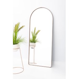 Espelho Grande Oval com Base Reta Corpo Inteiro 150 X 60 Cm - 1