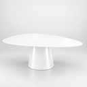 Ver imagem 4 de Mesa de Jantar Orgânica 160x90cm Laca Branco -Modelo Eclat
