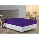 Ver imagem 4 de Lençol com Elástico Casal Nobre Viúva 1 Peça 30cm de Altura Malha 100% Algodão - Roxo