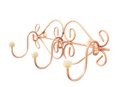 Ver imagem 2 de Cabide Parede Porta Toalha Roupas Ferro Decoração Rose Gold